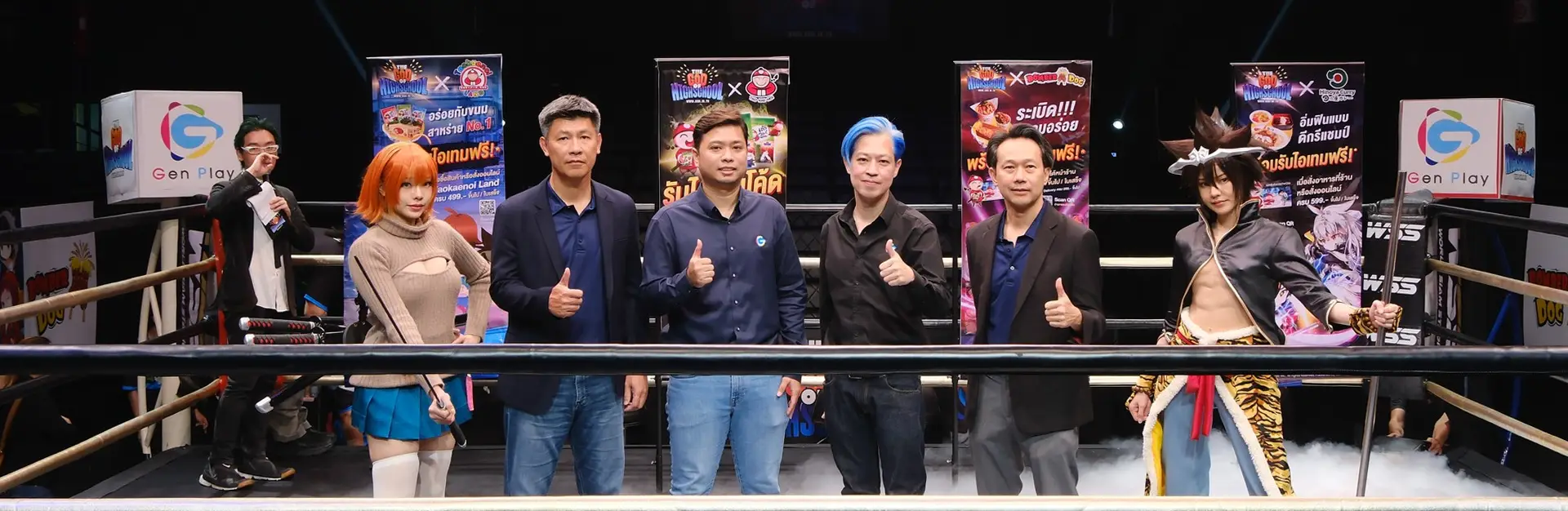 God of Highschool press conference by Laew Tae, full-scale event production & cosplay arena experience