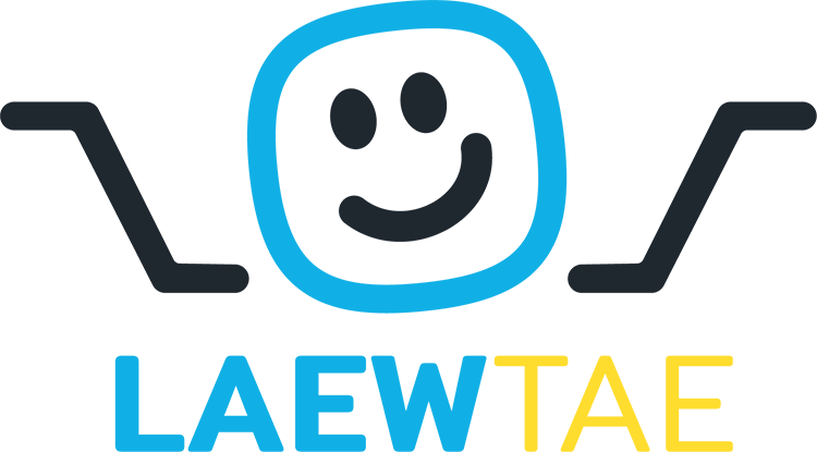 Laew Tae Logo Color and Name