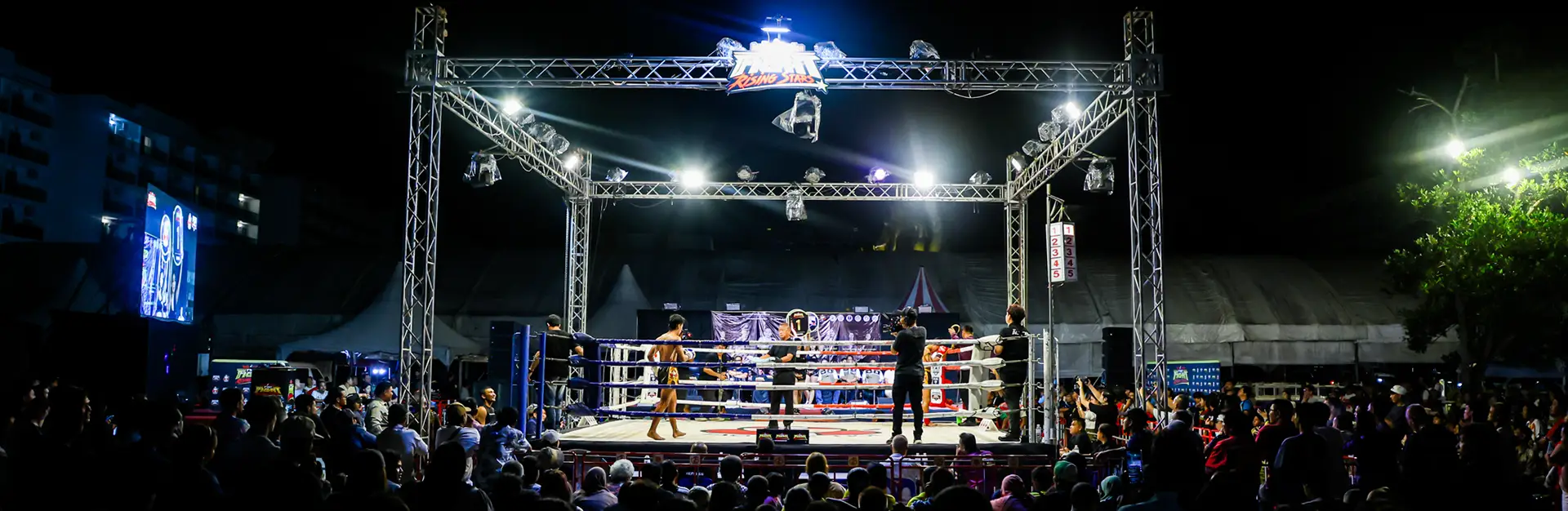 The Fight Rising Stars Dannok event by Laew Tae, full-scale Muay Thai production & brand experience